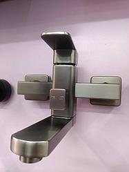 Смеситель для ванны короткий излив A3-FB-341, оружейная сталь