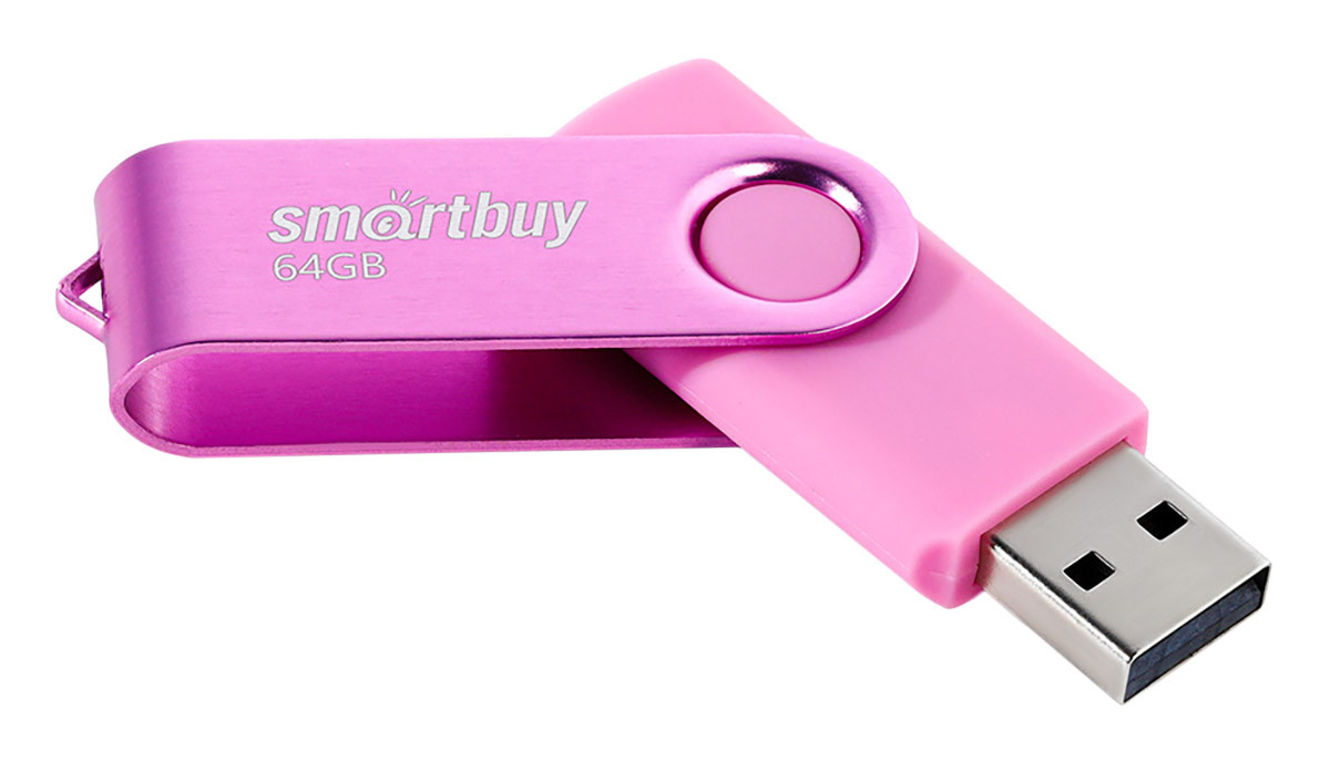 USB Flash Drive 64Gb Twist Pink