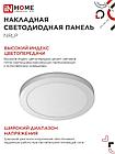 Панель светодиодная накладная круглая NRLP 18Вт 230В 4000К 1260Лм 210мм белая IP40 IN HOME, фото 2