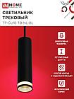Светильник трековый подвесной TP-GU10 TB-NL-BL с подсв. 200мм, шнур 1м, черный IN HOME, фото 6