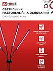 Светильник настольный на основании светодиодный СНО-Т2-ФИТО 4С40 40Вт 4 плафона, пульт на шнуре ЧЕРНЫЙ IN HOME, фото 3