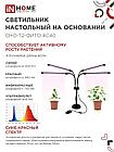 Светильник настольный на основании светодиодный СНО-Т2-ФИТО 4С40 40Вт 4 плафона, пульт на шнуре ЧЕРНЫЙ IN HOME, фото 4