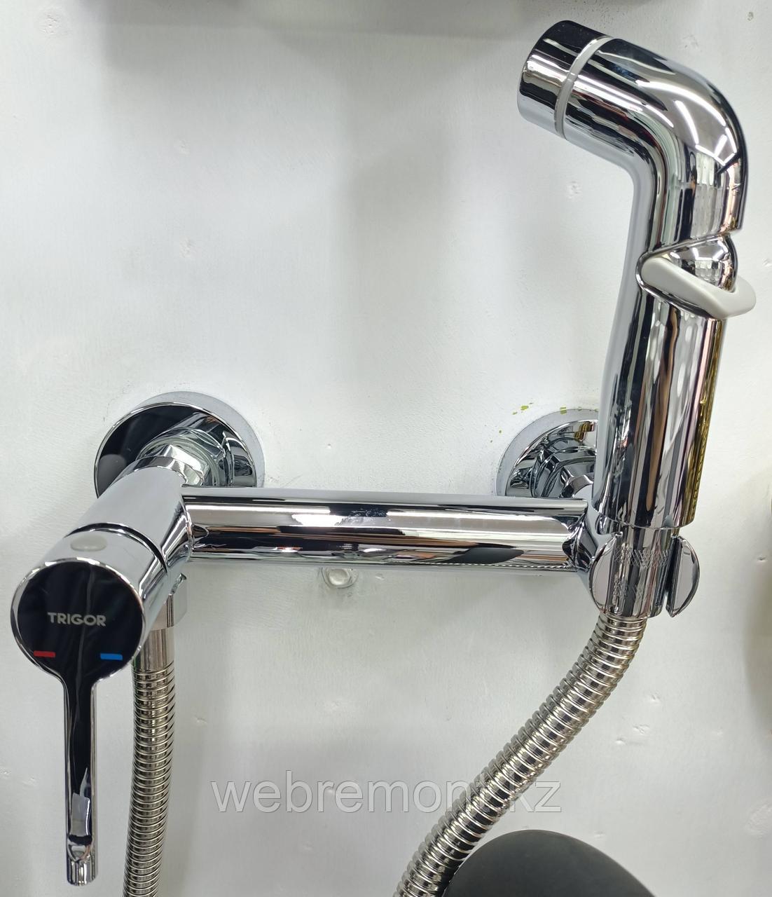 Смеситель с гигиеническим душем V18-253 круглый,  хром