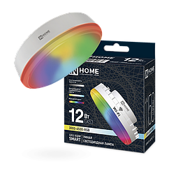 Лампа светодиодная LED-GX53-RGBW-SMART 12Вт 230В димм. 3000-6500К 1150Лм IN HOME