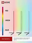 Светильник напольный светодиодный ТСО 01Ч 12Вт RGB, с пультом ДУ, с адаптером ЧЕРНЫЙ IN HOME, фото 2