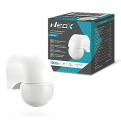 Датчик движения инфракрасный ДД 10Б 1200Вт 180 гр. 12м IP44 белый NEOX