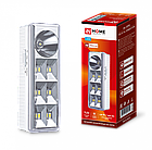 Светильник светодиодный аварийный СБА 2207DC 6+1LED 1.0Ah lithium battery DC IN HOME, фото 3