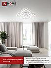 Светильник светодиодный ELEGANT ARIS-W-BG 120Вт 230В 3000-6500K 8400Лм 585х585х115мм пульт ДУ белый IN HOME, фото 8