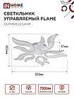 Светильник светодиодный ELEGANT FLAME 90Вт 230В 3000-6500K 7000Лм 820х802х87мм c пультом ДУ белый IN HOME, фото 4