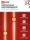 Светильник светодиодный ESTETIKA ART-100B-40GL 20Вт 230В 4000K 1400Лм 1000х60x98 золото IN HOME, фото 5