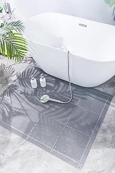 Противоскользящее модульное покрытие 300*300*10мм, серый