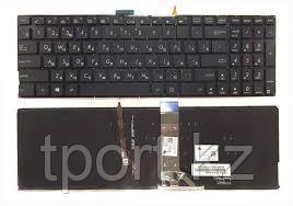 Клавиатура для ноутбука Asus K501, RU, подсветка, черная, фото 1