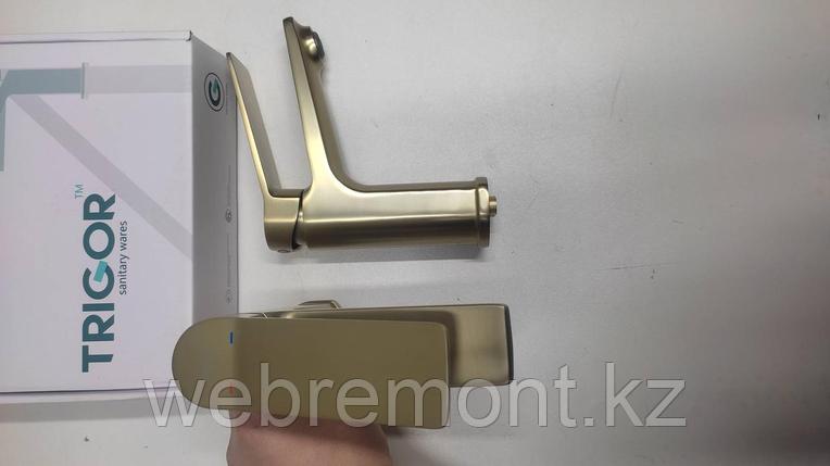 Смеситель для раковины R1-FT-363, матовое золото, фото 1
