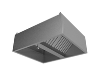 Зонт приточно-вытяжной пристенный с маслофильтром 1000*1000*450 мм