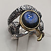 Женское серебряное 925пр кольцо Sarkissian (ручная работа) 15.18гр с натур. лабрадор, размером 18.5, фото 3