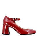 Классические туфли Mary Jane в красной лаковой кожи