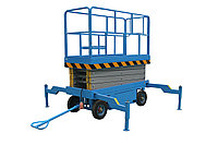 Подъемник ножничный передвижной 500 кг 9/11 м TOR SJY-0,5-9 AC/DC 220В сеть/аккумуляторный (Y)