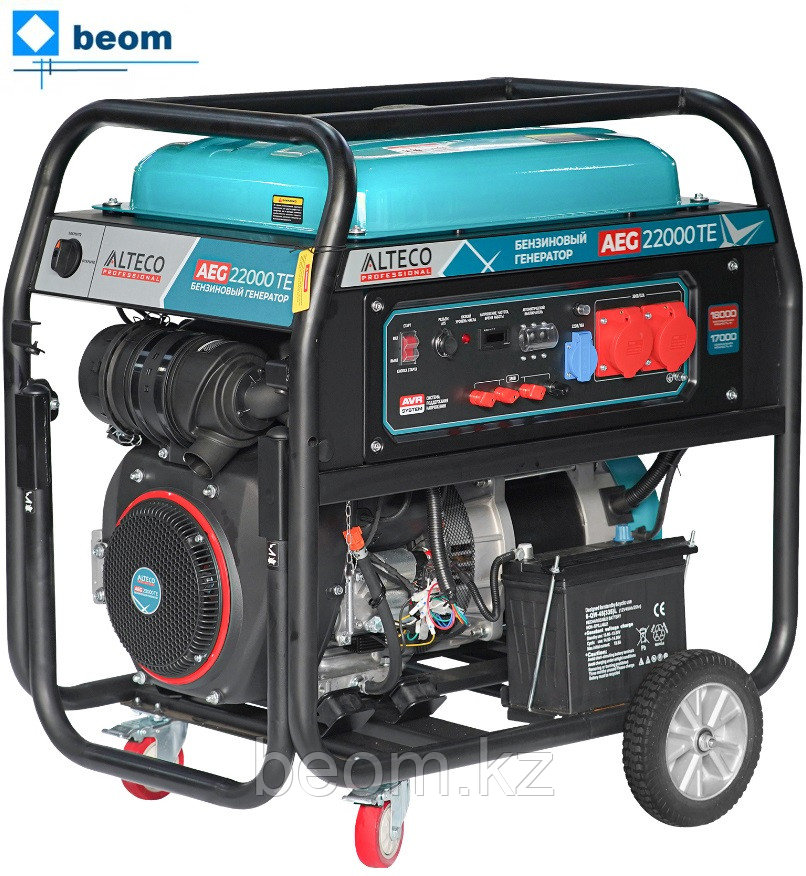 Бензиновый генератор ALTECO AEG 22000 TE ( 17 кВт | 220В/380В | бак 55 л | вес 230 кг | электростартер )