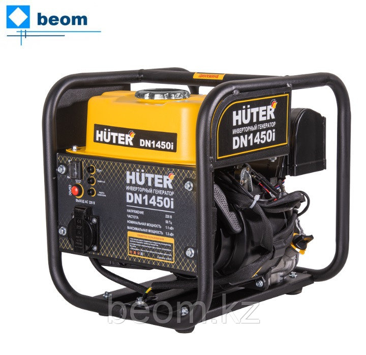 Инверторный генератор HUTER DN1450i (1,1 кВт | 220 В | бак, л 2 | Вес, кг 12.42 | Ручной стартер | чистый синус), фото 1