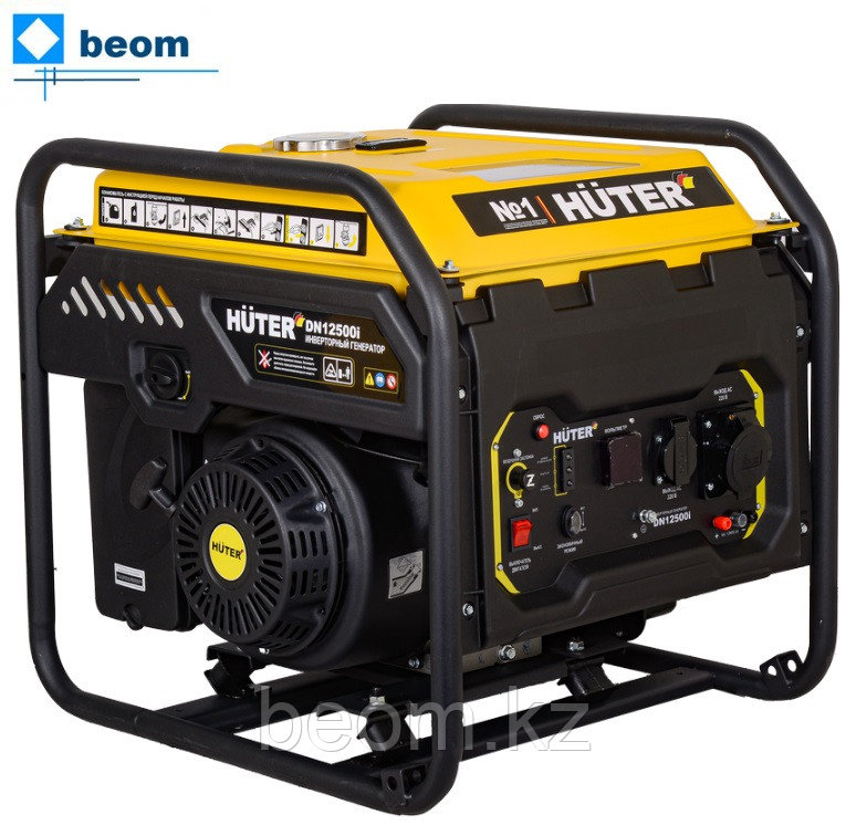 Инверторный генератор Huter DN12500i (8 кВт | 220 В | бак л 25 | Вес, кг 64.53 | Ручной стартер | чистый синус)