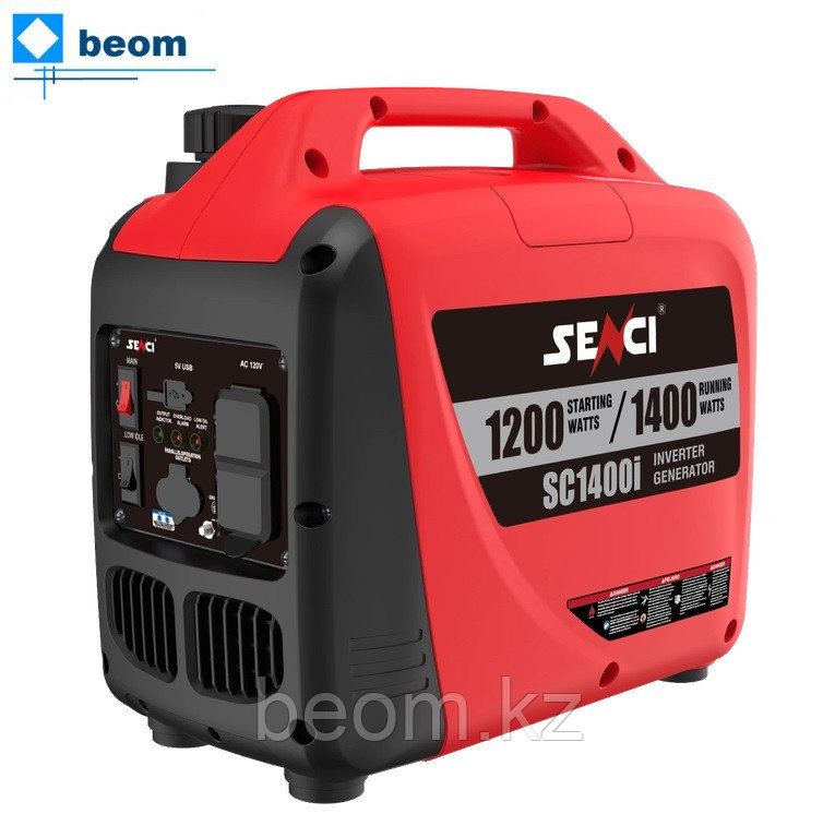 Бензиновый инверторный генератор SENCI SC1400 (1.1 кВт | 220 В | бак л 2 | Вес, кг 11 | чистый синус)