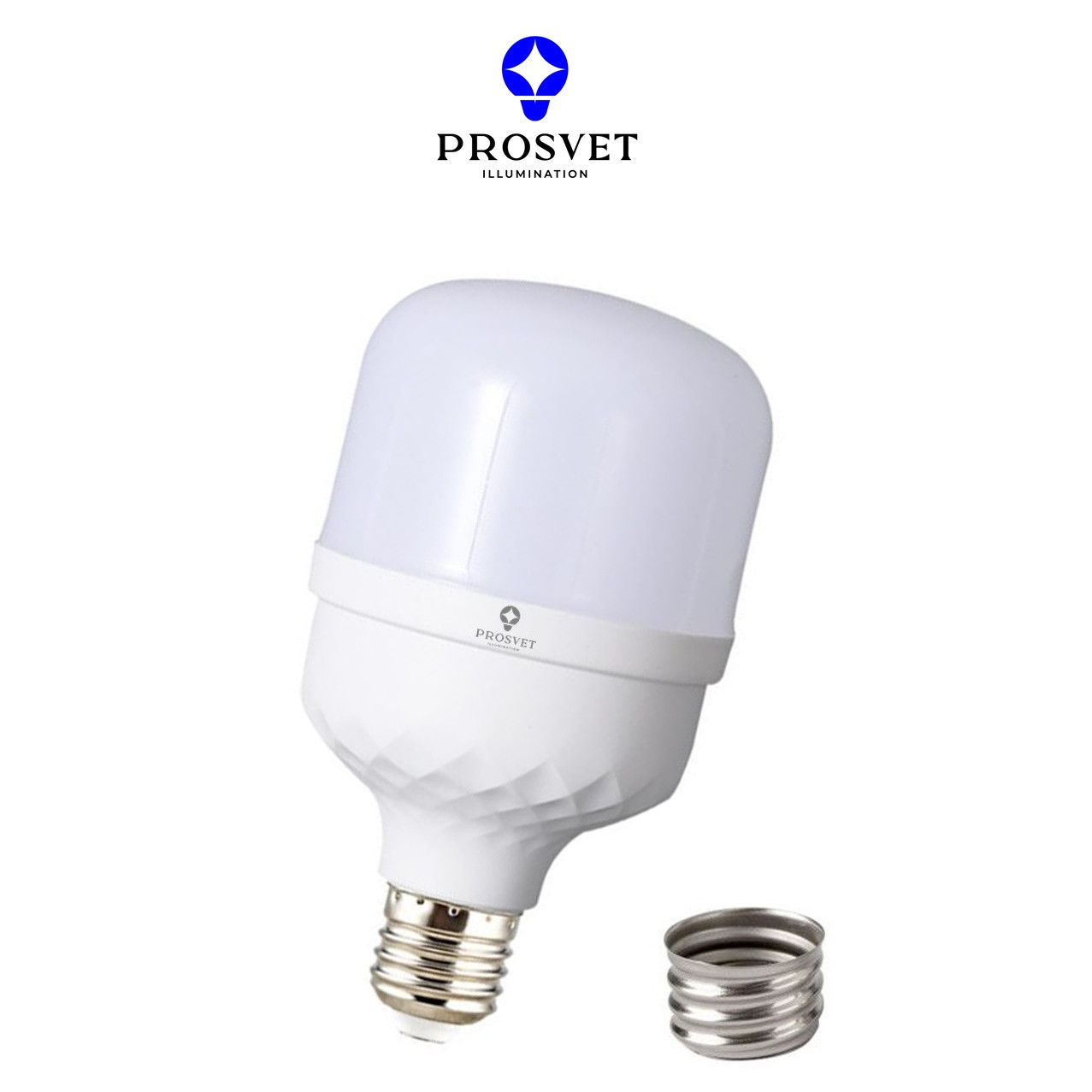 Светодиодная промышленная лампа T6 40W E27/E40 6500K PROSVET, фото 1