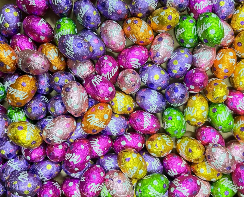 Шоколадные яйца  Milka Mix  1кг /на вес* /