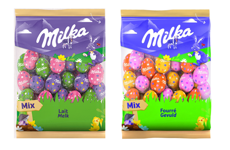 Шоколадные яйца Milka Mix (в ассортименте) 350 гр