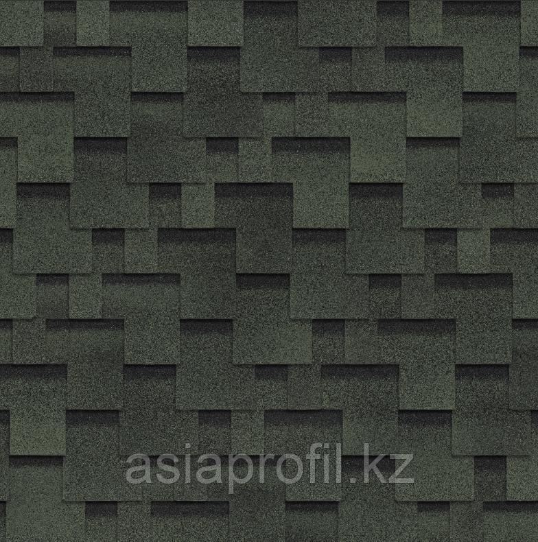 Гибкая черепица 3 м2 / упак Финская Аккорд Зеленый однослойная SHINGLAS, фото 1