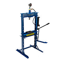Пресс гидравлический с манометром и педалью, 12 т (комплект из 2 частей)// Stels
