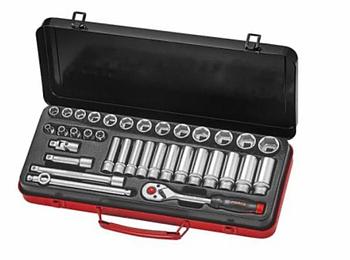 3/8" Набор инструмента с 6-ти гран. головками (35пр.)