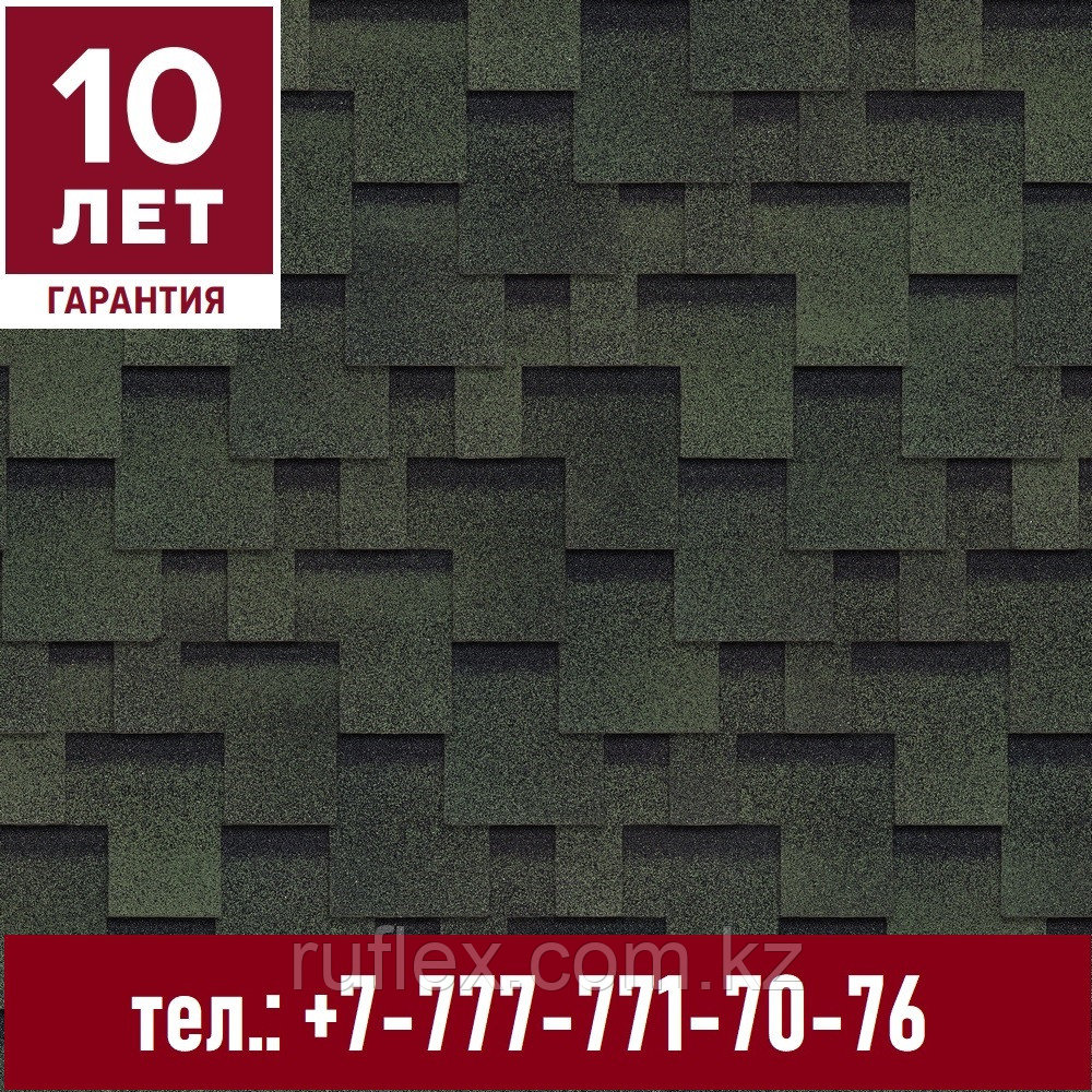 ГИБКАЯ ЧЕРЕПИЦА ТЕХНОНИКОЛЬ Аккорд Зеленый, фото 1