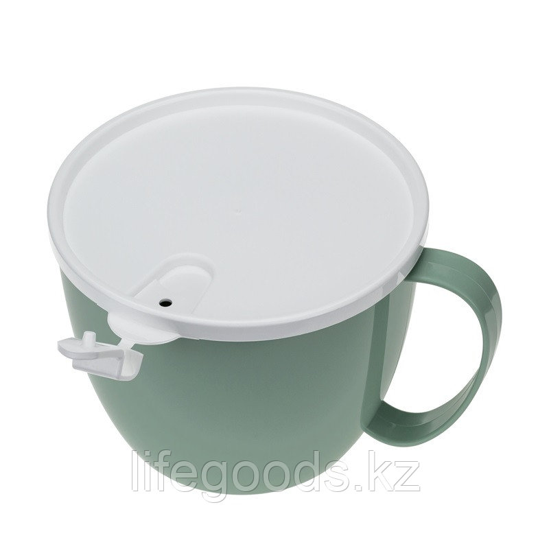 Кружка для супа 0,7л с крышкой (Фисташковый) М1214