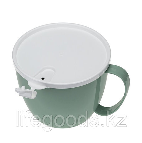 Кружка для супа 0,7л с крышкой (Фисташковый) М1214, фото 1