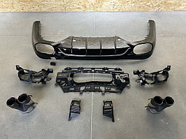 Диффузор заднего бампера на MB E-Class W214 2023-по н.в дизайн E53 AMG