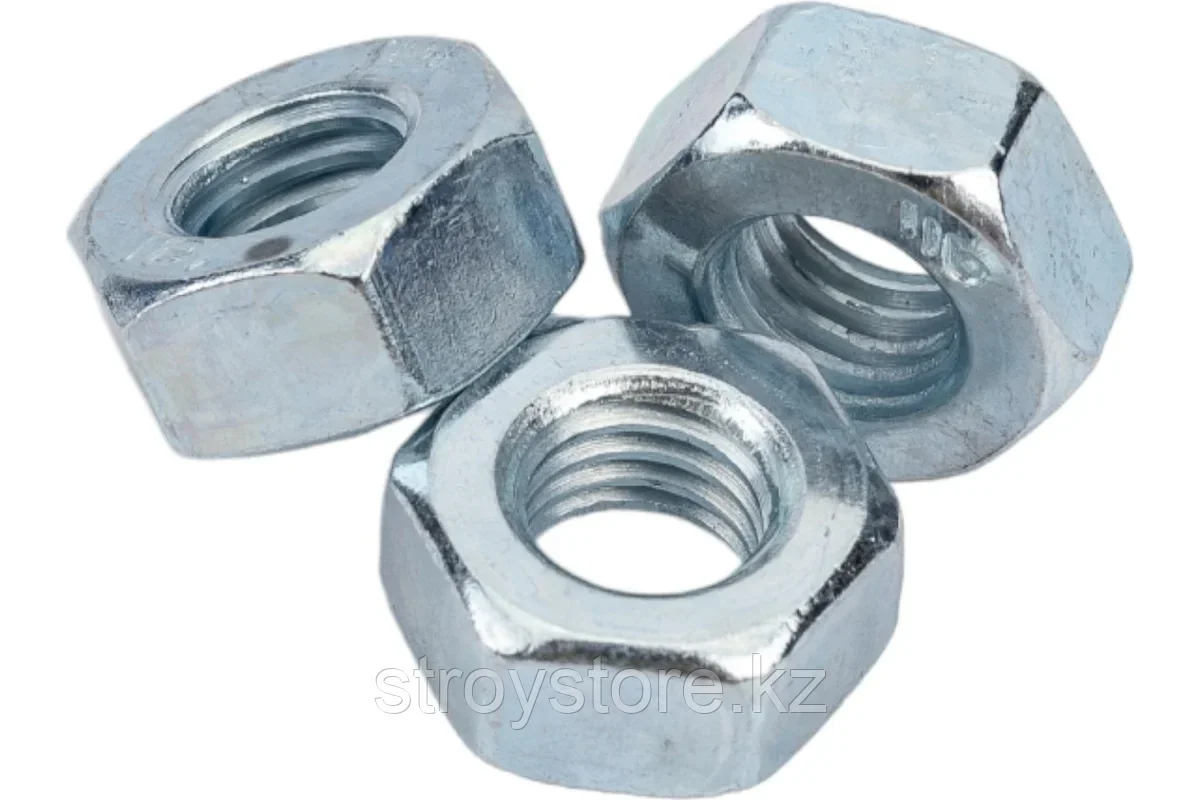 Гайка шестигранная, цинк, 5 шт, M10, ЗУБР ГОСТ ISO 4032-2014 кл. пр. 6