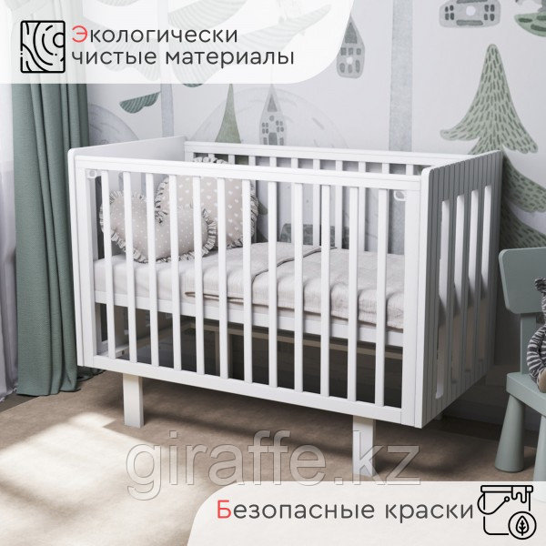 Кроватка TOMIX "TESS" (белый) 120/60