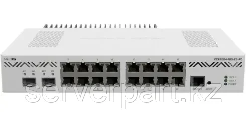 Маршрутизатор MikroTik CCR2004-16G-2S+PC/Rack 1U/16x10,100,1000 Ethernet port/2x10G SFP+ ports/2xPSU