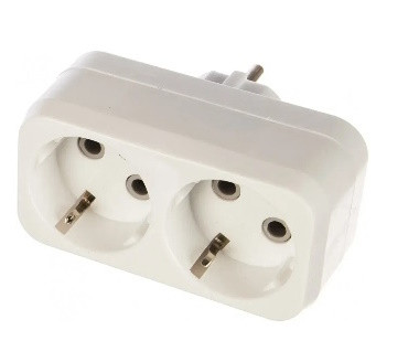 Разветвитель Smartbuy 2 гнезда с заземлением, фото 1