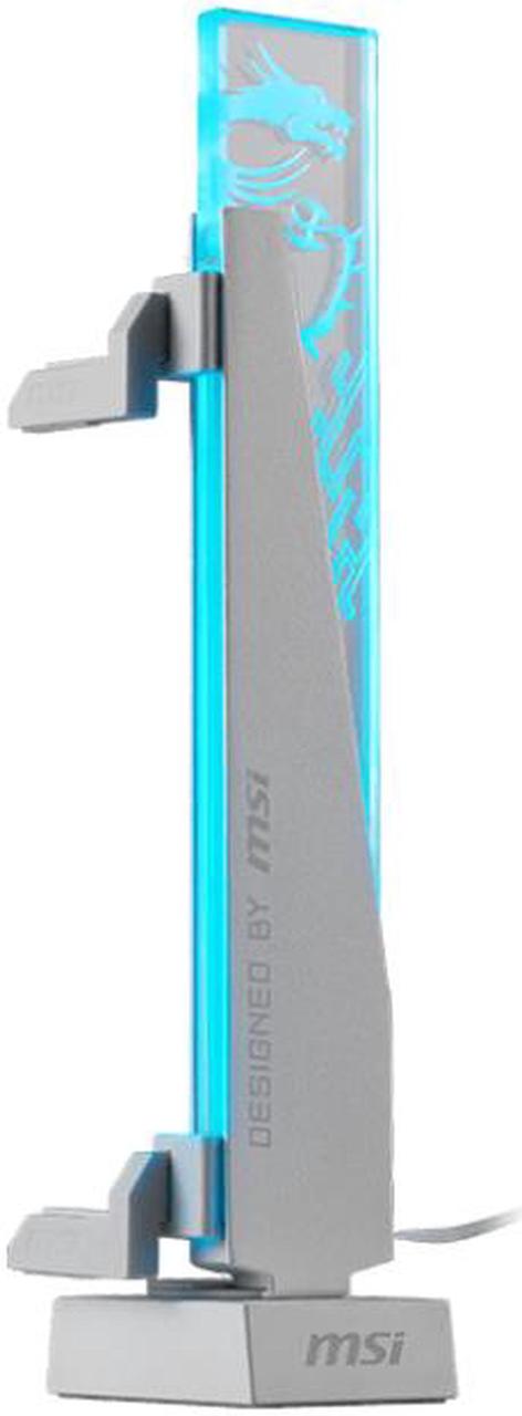 Вертикальный держатель Видеокарты MSI MPG ARGB GRAPHICS CARD STAND 3-pin ARGB White, фото 1