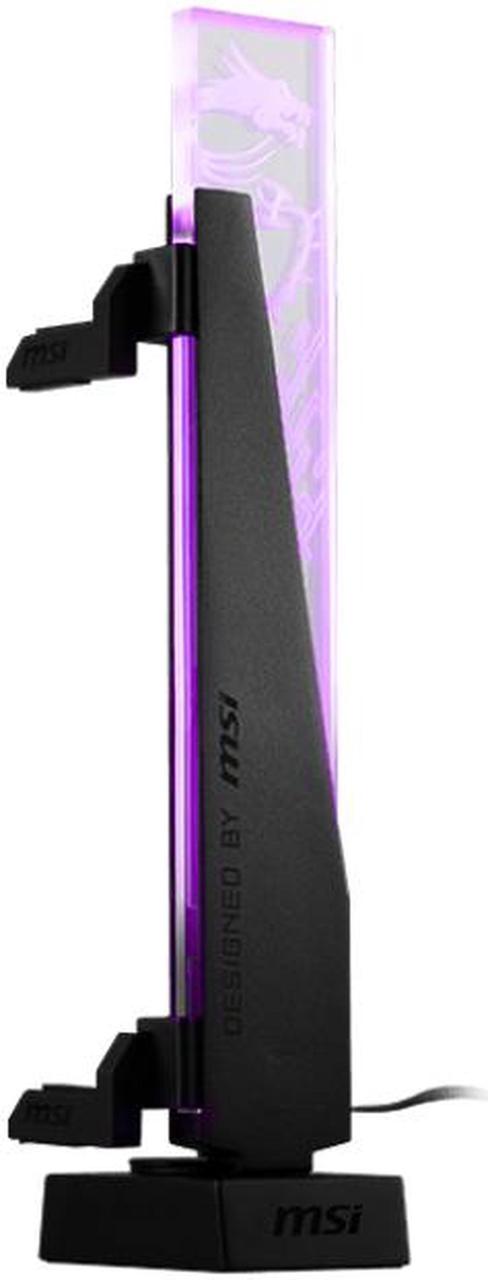 Вертикальный держатель Видеокарты MSI MPG ARGB GRAPHICS CARD STAND 3-pin ARGB Black, фото 1
