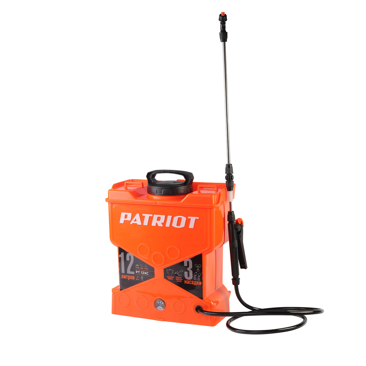 PATRIOT PT 12 AC Опрыскиватель ранцевый аккумуляторный, фото 1