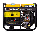 Дизельный генератор Huter LDG 5000L ( 3 кВт | 220В | бак, л 14 | Вес, кг 68.8 | Расход топлива, г/кВтч 375 | ручной стартер ), фото 3