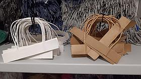 Крафт ручки для бумажных пакетов на планке