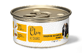 Clan Classic консервы для собак, Мясное ассорти с рубцом, 100 гр