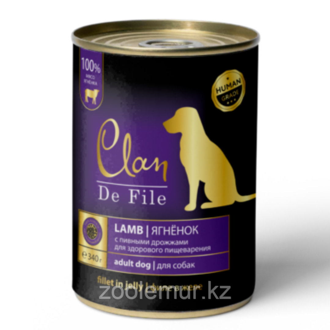 Clan De File консервы для собак (с ягненком) 340 гр.