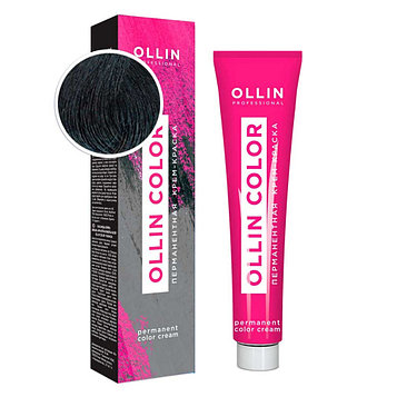 Ollin Professional ПЕРМАНЕНТНАЯ КРЕМ-КРАСКА ДЛЯ ВОЛОС COLOR (1/0 ИССИНЯ-ЧЕРНЫЙ) 60мл.