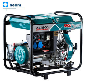 Дизельный генератор Alteco Professional ADG 7500E ( 5 кВт | 220В | бак, л 12.5 | 523 см³ | Вес, кг 116 | ручной, электростартер)