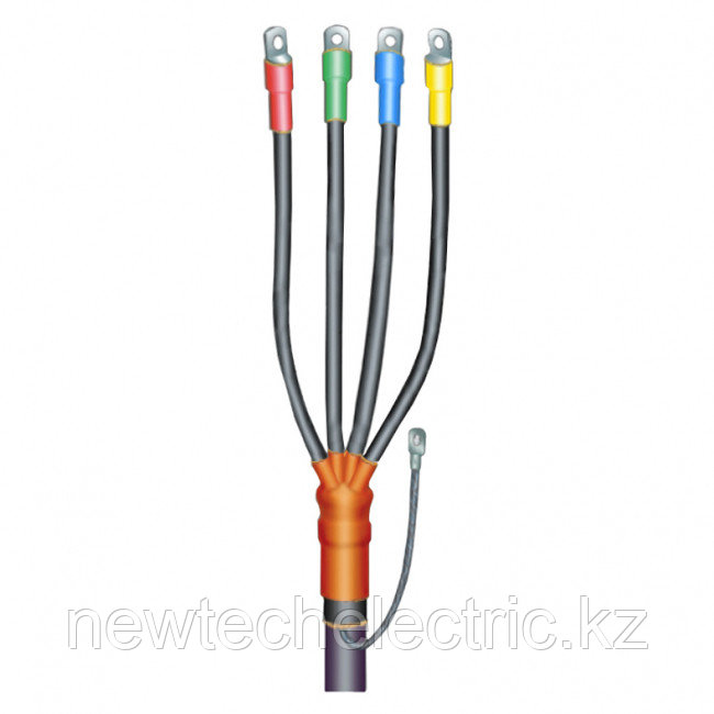 Муфта кабельная концевая универсальная 1кВ 4 КВ(Н)Тп-1 (150-240) с наконечн. ЗЭТАРУС ka50010115, фото 1