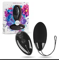 Виброяйцо Magic Egg MAX черное с пультом ДУ от Alive